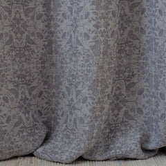 Linen Curtain with bird pattern (width 233 cm)