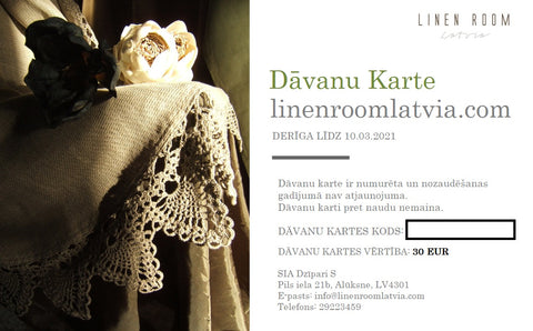 Gift Card LinenRoomLatvia.com