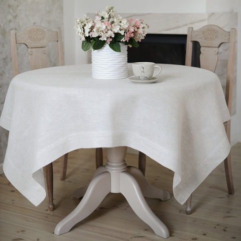 Classic linen tablecloth (white, grey, grey&white)