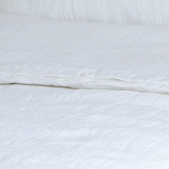 Luxury Soft White Linen 100% Linen Duvet Cover with Buttons