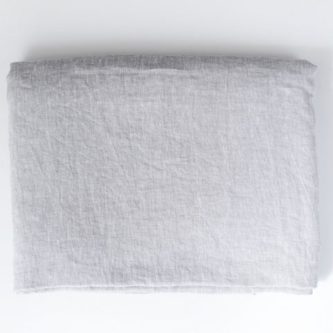 Light Grey Luxury Soft 100% Linen Bed Sheet