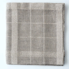 Linen Tablecloth Boucle, plaid tableclothes Linen Room Latvia 100 x 100 cm gray 